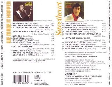 Engelbert Humperdinck - We Made It Happen (1970) & Sweetheart (1971) [2009, Remastered Reissue]