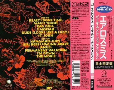 Aerosmith - Permanent Vacation (1987) {1994, 20-bit K2 HQCD, Japan}