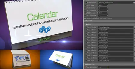 3D Calendar Preset - Project for After Effects & Cinema 4D (VideoHive)