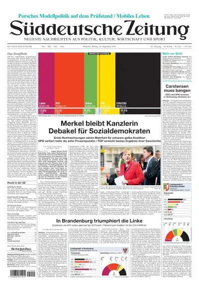 Sueddeutsche Zeitung vom 28.09.2009