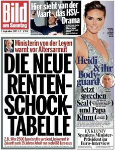 Bild am Sonntag, 02. September 2012