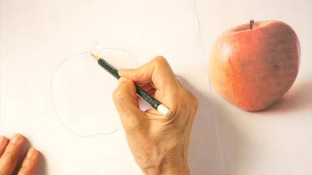How to Paint a Realistic Apple in Watercolor – Step by Step