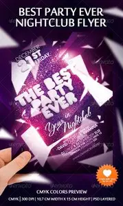 GraphicRiver Best Party Ever Nightclub Flyer