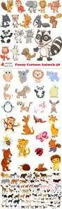 Vectors - Funny Cartoon Animals 58