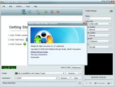 4Media HD Video Converter 5.1.37.0226 + Rus
