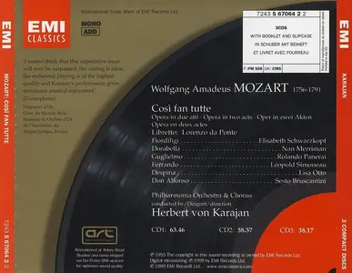 Herbert von Karajan, Philharmonia Orchestra - Wolfgang Amadeus Mozart: Così fan tutte (1999)