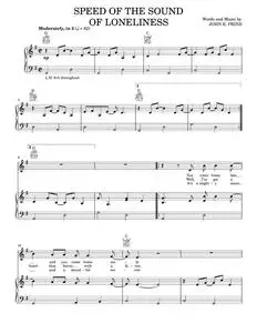 Speed of the sound of loneliness - John Prine (Piano-Vocal-Guitar)