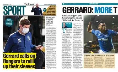 The Herald Sport (Scotland) – October 21, 2021