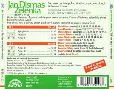 Marek Štryncl, Musica Florea, Musica Aeterna, Ensemble Philidor - Jan Dismas Zelenka: Sub olea pacis et palma virtutis (2001)