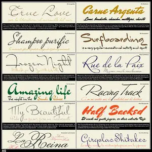 Charles Bluemlein Scripts Fonts Collection