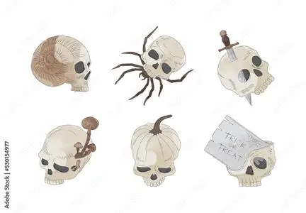 Spooky Skulls 530154977