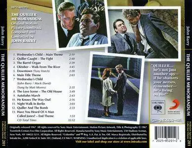 John Barry - The Quiller Memorandum: Original Motion Picture Soundtrack (1966) Reissue 2012