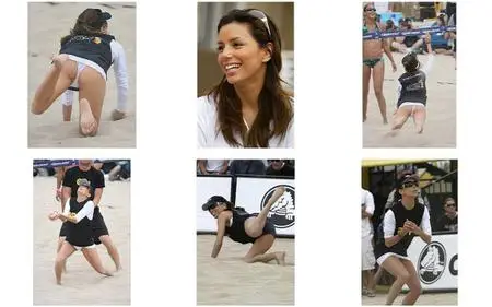 Eva Longoria playing beach volley pics