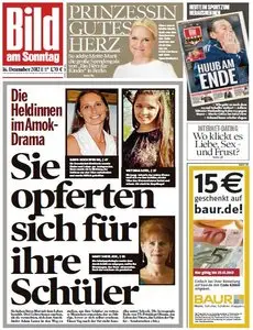 Bild am Sonntag, 16. Dezember 2012