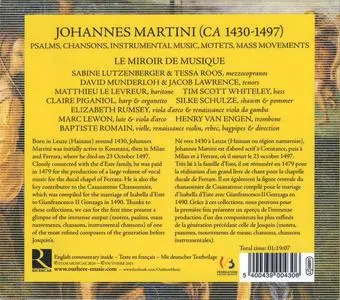 Baptiste Romain, Le Miroir de Musique - Johannes Martini: La Fleur de Biaulté (2021)