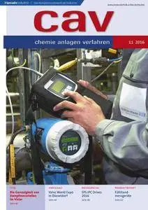 CAV Chemie Anlagen Verfahren - Nr.11 2016