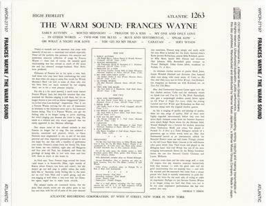 Frances Wayne - The Warm Sound (1957) {2012 Japan Jazz Best Collection 1000 Series WPCR-27197}