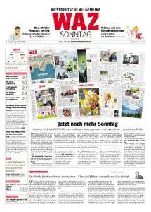 WAZ Westdeutsche Allgemeine Zeitung Sonntagsausgabe - 16. September 2018