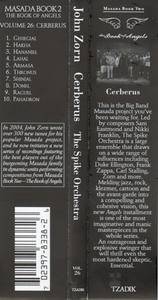 John Zorn & The Spike Orchestra - Cerberus: Book Of Angels, Volume 26 (2015) {Tzadik TZ 8338}