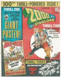 2000AD 0100 (1979-02-17) (Katscan) Including Dredd Poster