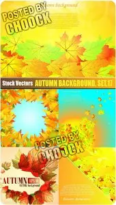 Autumn background. Set.17 - Stock Vector