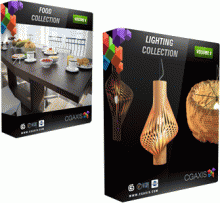 3D Models: VRay Models - Food & Lighting
