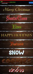 Winter Holidays Layer Styles