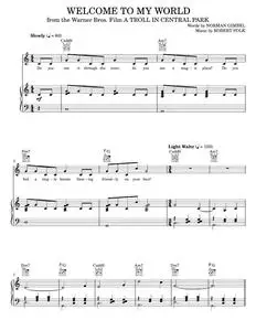 Welcome To My World - Michel LeGrand, Norman Gimbel (Piano-Vocal-Guitar)