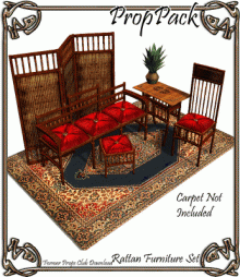Props Pack - Rattan Furniture