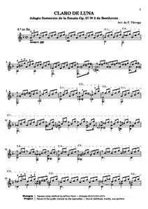 TarregaF - Claro de Luna (Beethoven's Moonlight Sonata)
