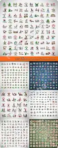 2015 Christmas icons and elements vector