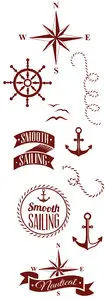 Nautical Elements Vector Set 1