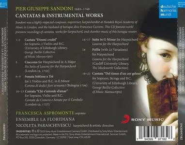 Francesca Aspromonte, Nicoleta Paraschivescu, La Floridiana - Pietro Giuseppe Sandoni: Cantatas & Instrumental Works (2022)