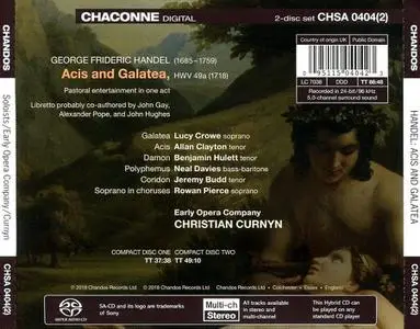 Christian Curnyn, Early Opera Company - George Frideric Handel: Acis and Galatea, HWV 49a (2018)