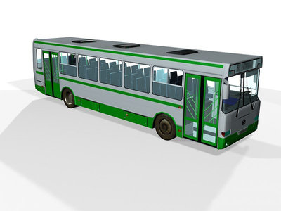 3D Модель автобуса Лиаз 5256 - Bus Liaz 5256