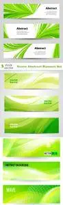 Vectors - Green Abstract Banners Set