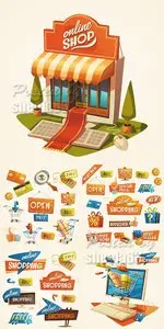 Online Shopping Vector