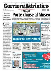 Corriere Adriatico Pesaro - 29 Gennaio 2025