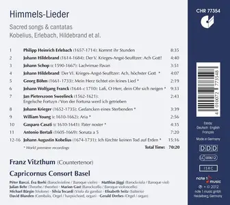 Franz Vitzthum, Capricornus Consort Basel - Himmels-Lieder: Sacred songs & cantatas (2012)