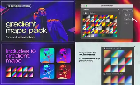 Color Tones Photoshop Gradients Pack
