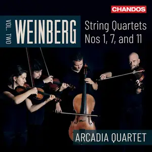 Arcadia Quartet - Weinberg: String Quartets Nos. 1, 7 & 11 (Vol. 2) (2022) [Official Digital Download 24/96]