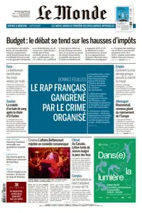 Le Monde du Mercredi 29 Octobre 2025