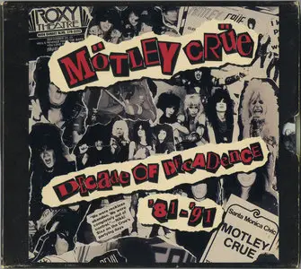 Mötley Crüe - Decade Of Decadence '81-'91 (1991) [WEA, WMC5-429, Japan] Re-up