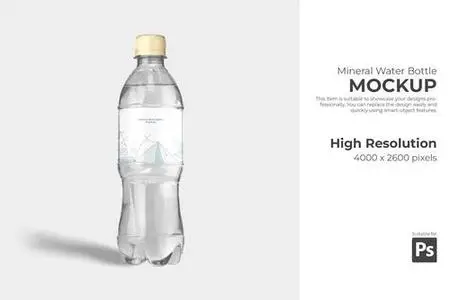 Mineral Water Bottle Mockup MQ2XF5J