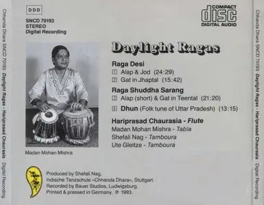 Hariprasad Chaurasia - Daylight Ragas (1993) {Chhandra Dhara} **[RE-UP]**