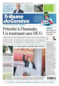 Tribune de Genève du 26 Janvier 2015