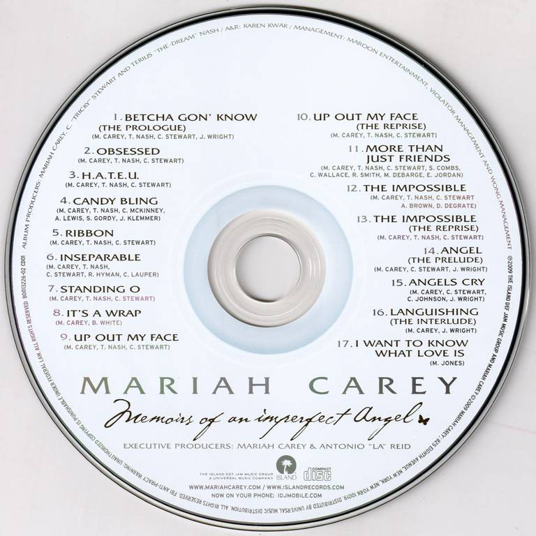 Mariah Carey - Memoirs Of An Imperfect Angel (2009 ...