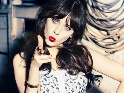 Zooey Deschanel by Ellen von Unwerth for Glamour February 2013