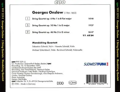 Mandelring Quartett - George Onslow: String Quartets Vol.2 (1998)