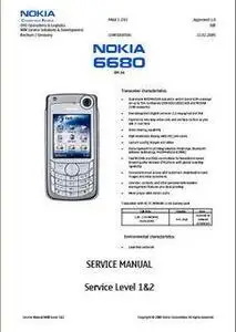 Nokia 6680 Service Manual Level 1&2